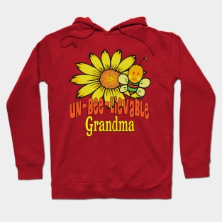 Unbelievable Grandma Sunflowers and Bees Hoodie